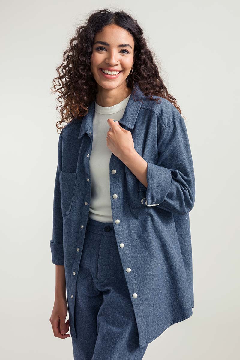 Camicia Giacca Unisex Jeans Rigenerato Jo