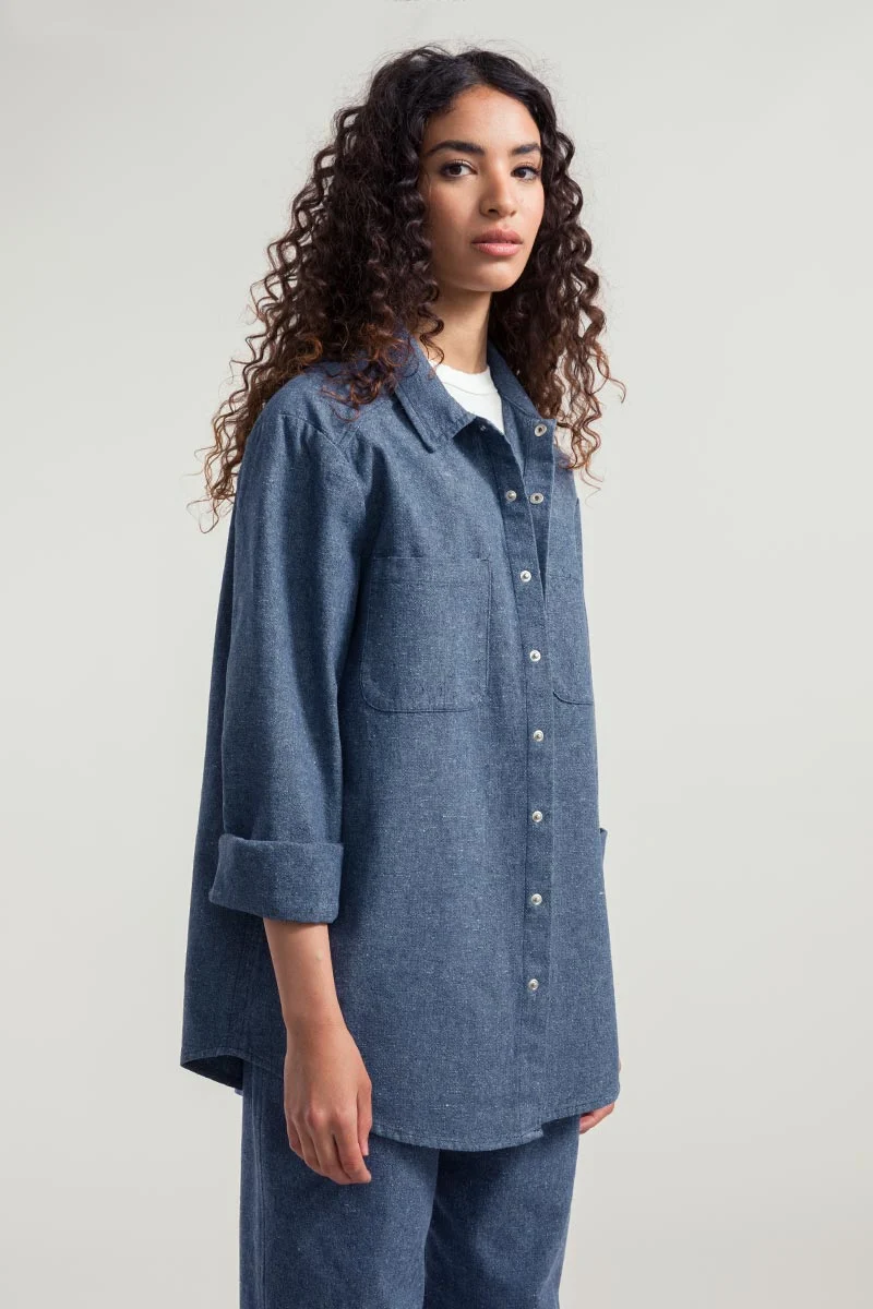 Camicia Giacca Unisex Jeans Rigenerato Jo - Image 6