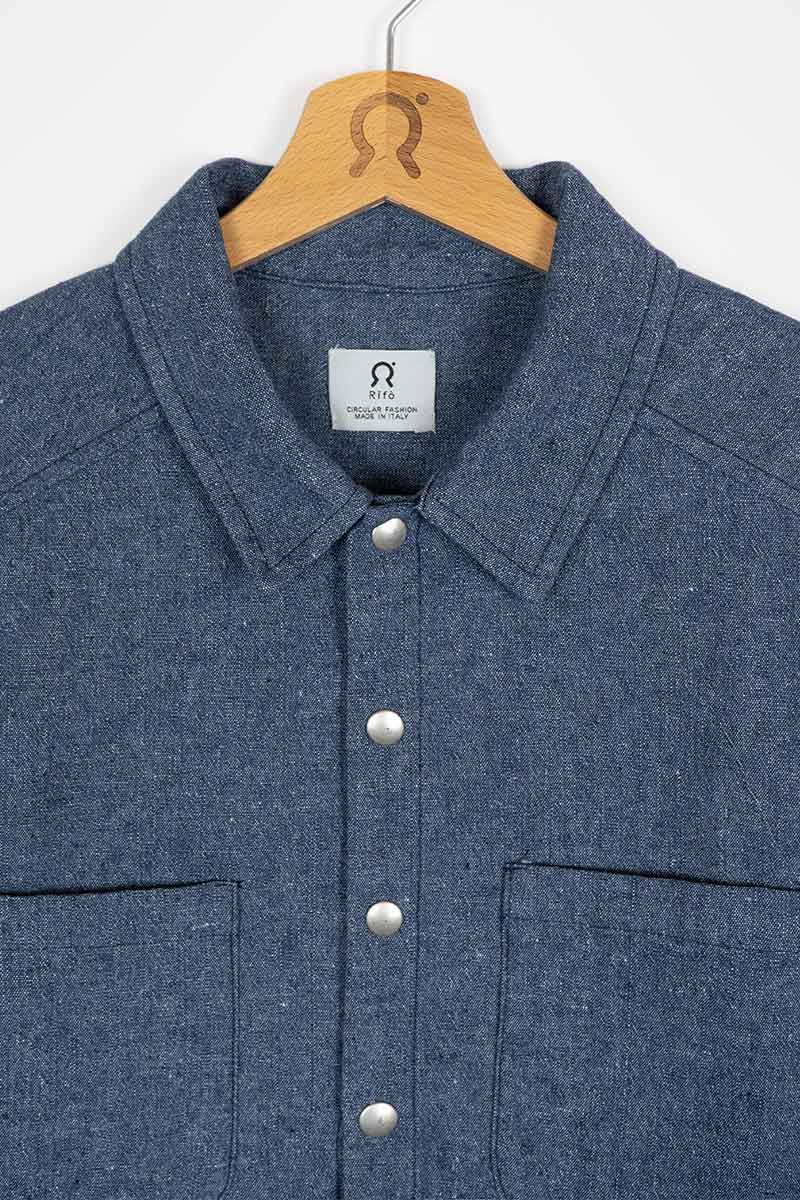 Camicia Giacca Unisex Jeans Rigenerato Jo - Image 8