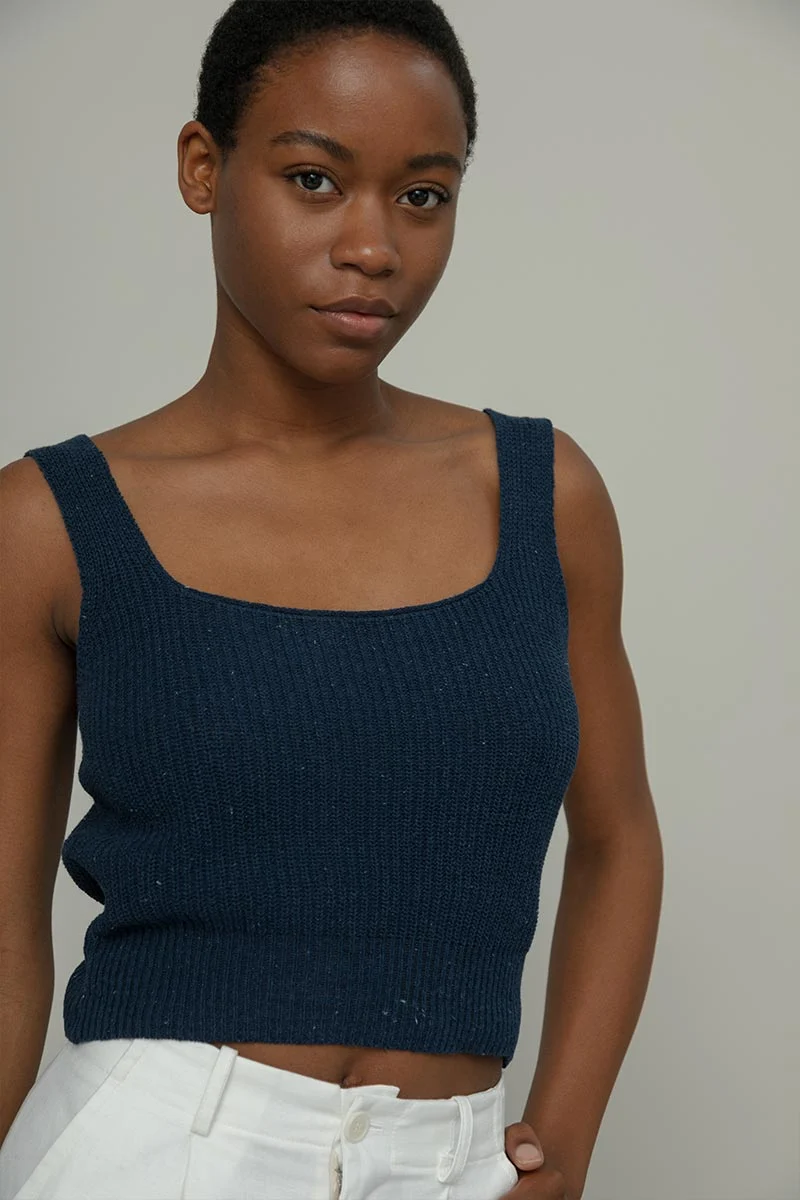 Canotta Donna Denim Rigenerato Allie - Image 3