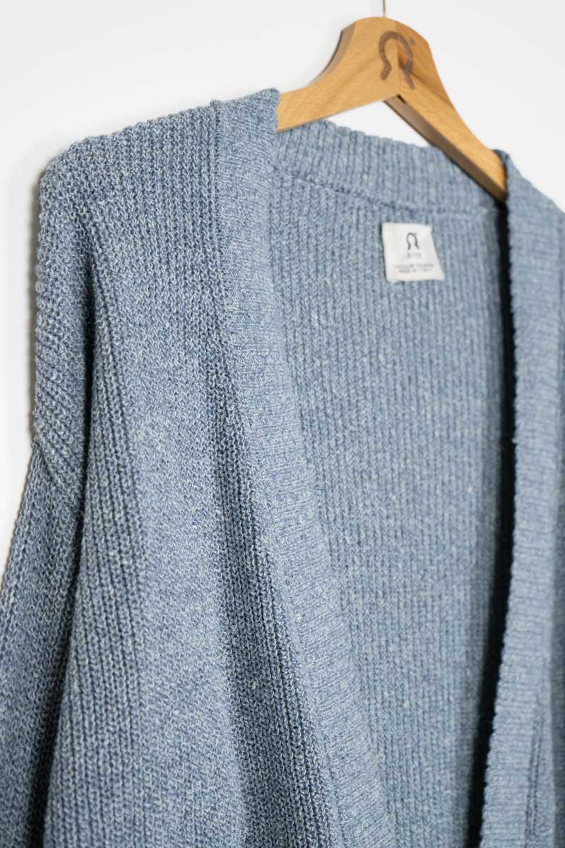 Cardigan Donna Cotone Jeans Rigenerato Cara - Image 6