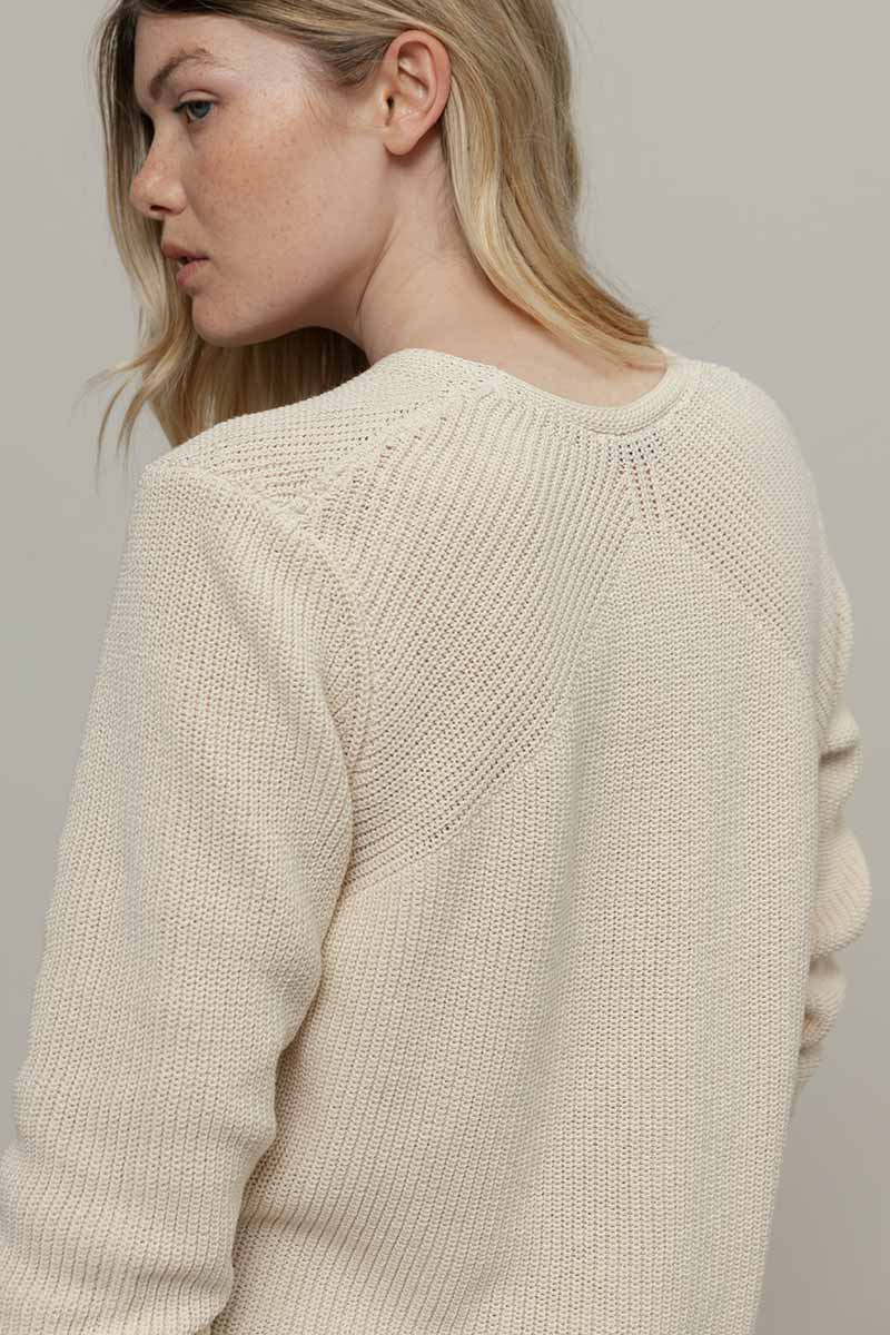 Cardigan Donna Cotone Rigenerato Aspasia - Image 3
