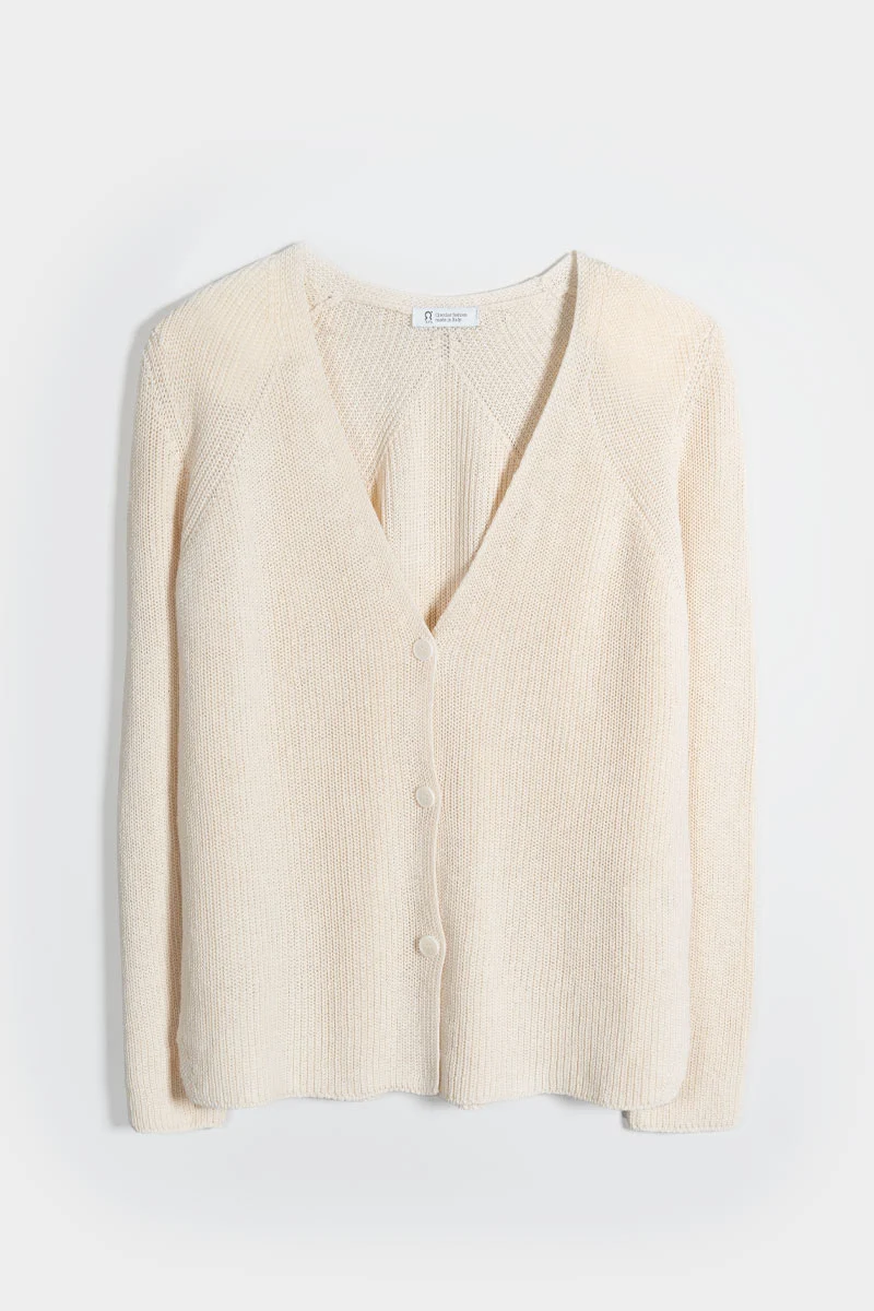 Cardigan Donna Cotone Rigenerato Aspasia - Image 4