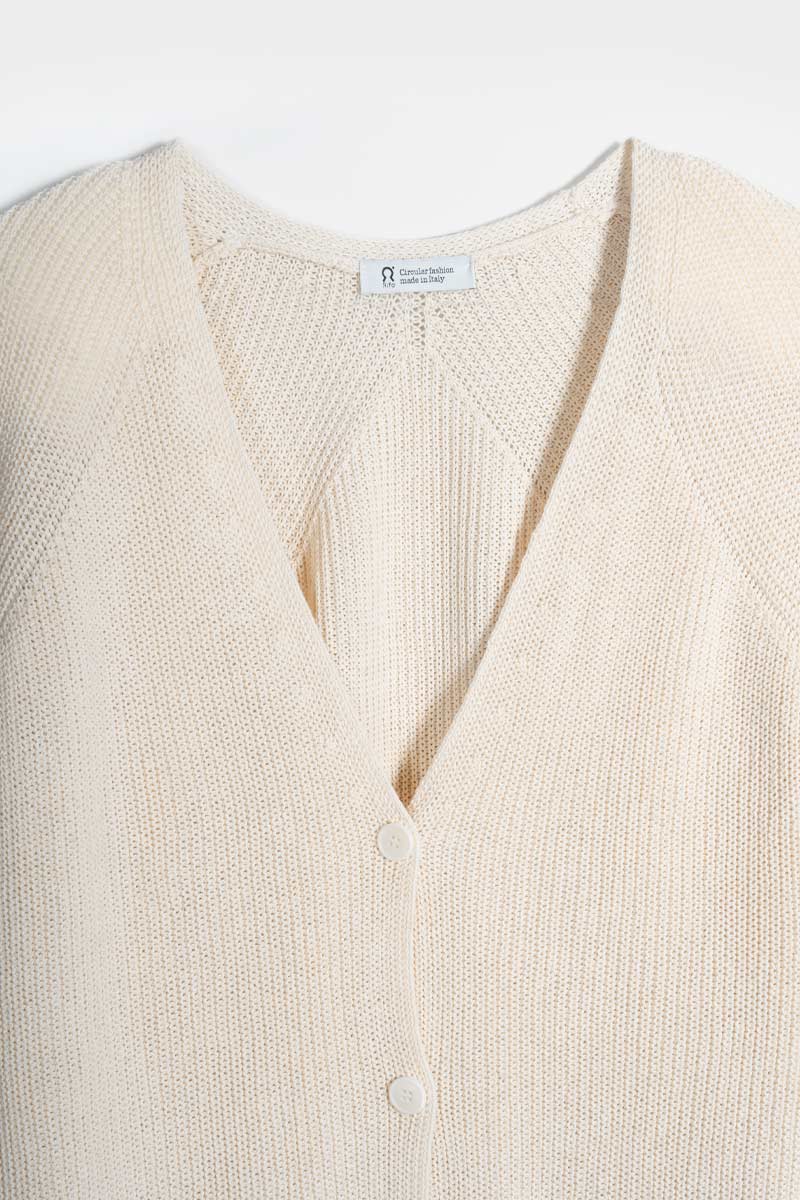 Cardigan Donna Cotone Rigenerato Aspasia - Image 5