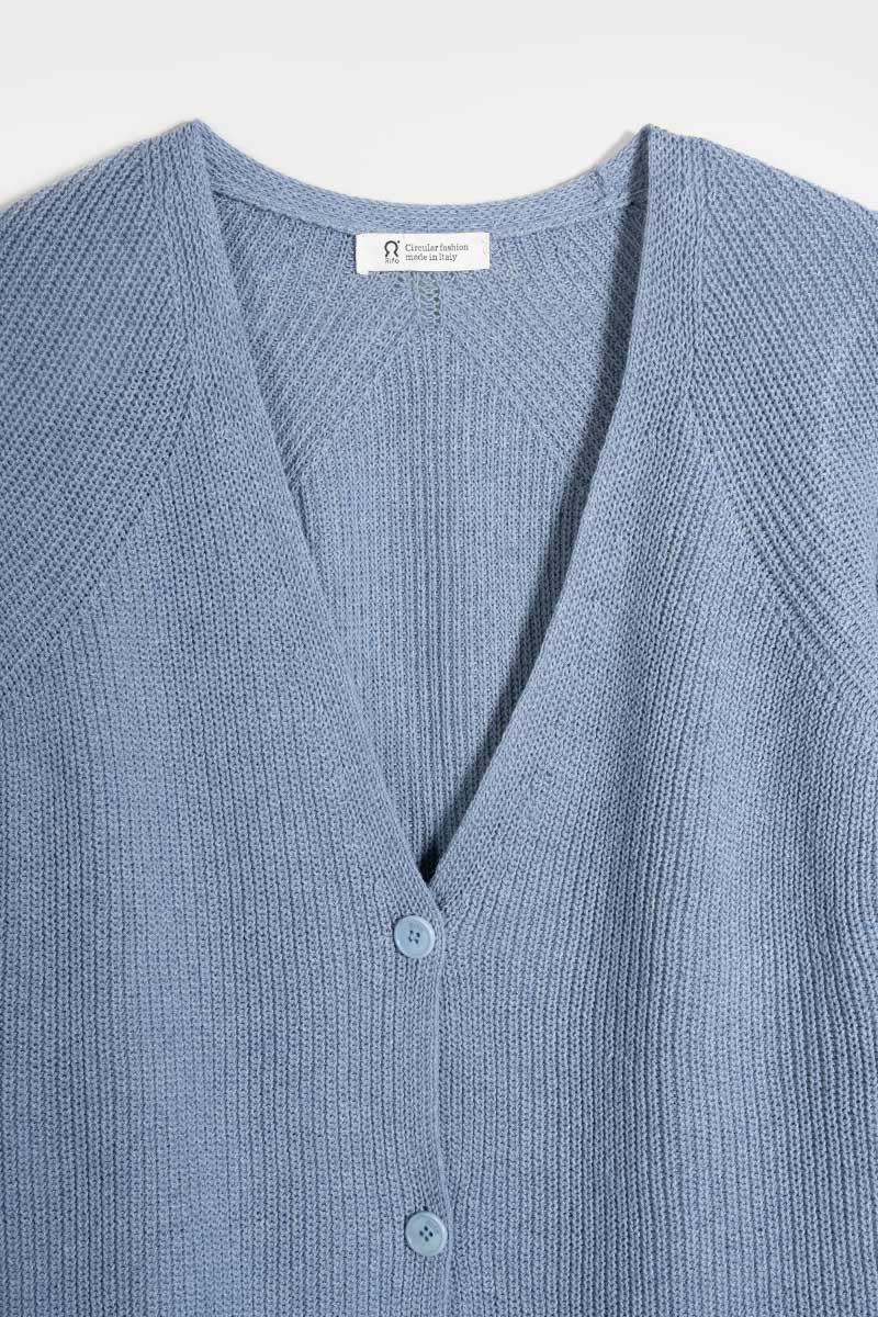 Cardigan Donna Cotone Rigenerato Aspasia - Image 5