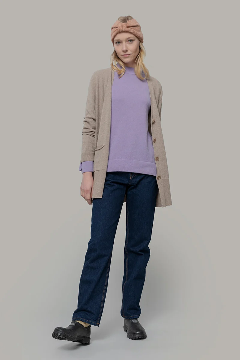 Cardigan Donna Light Cashmere Rigenerato Claudia - Image 3