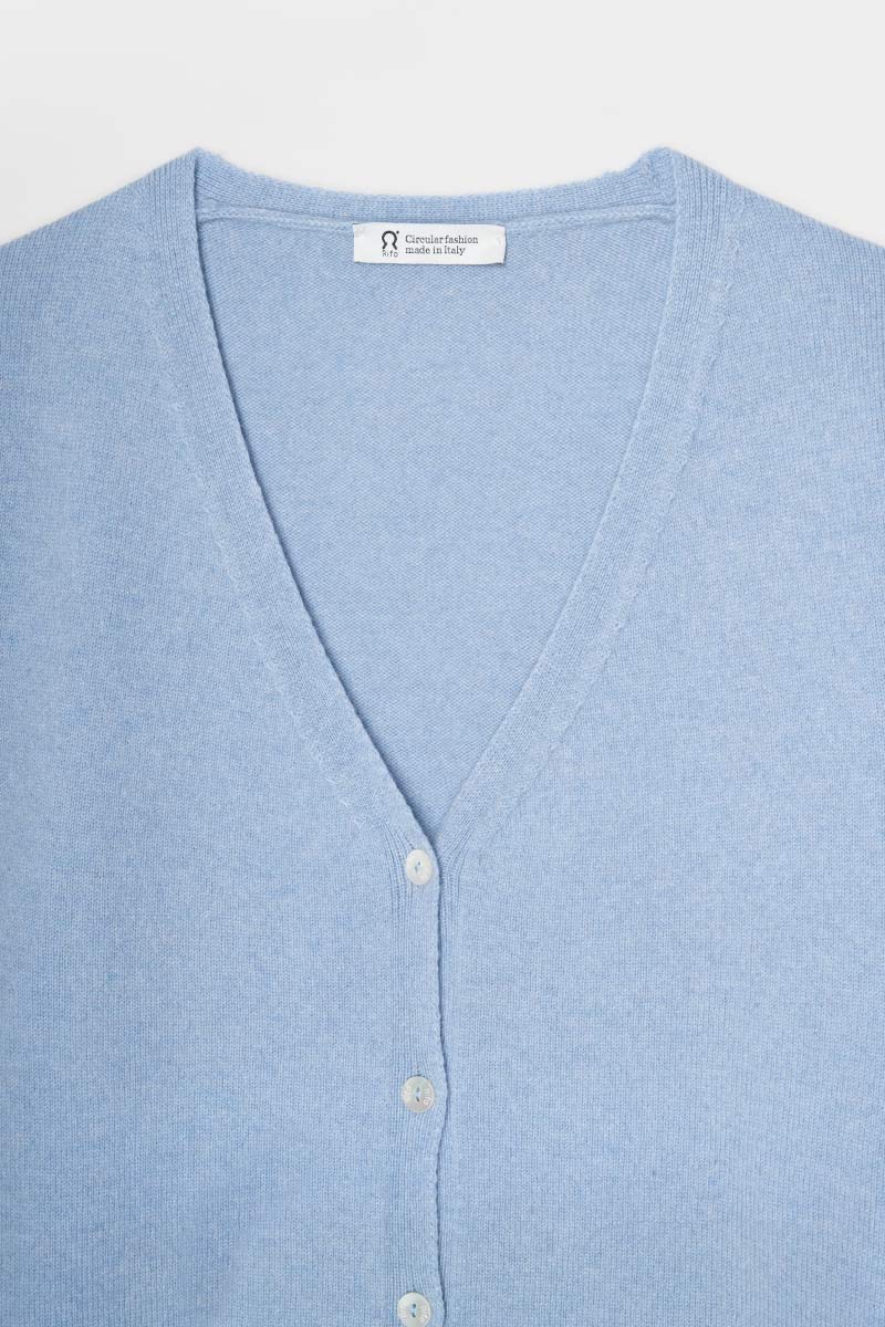 Cardigan Donna Light Cashmere Rigenerato Letizia - Image 5