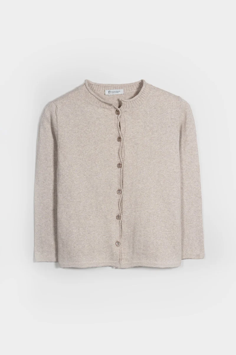 Cardigan Donna Manica Media Cotone Rigenerato Leda - Image 4