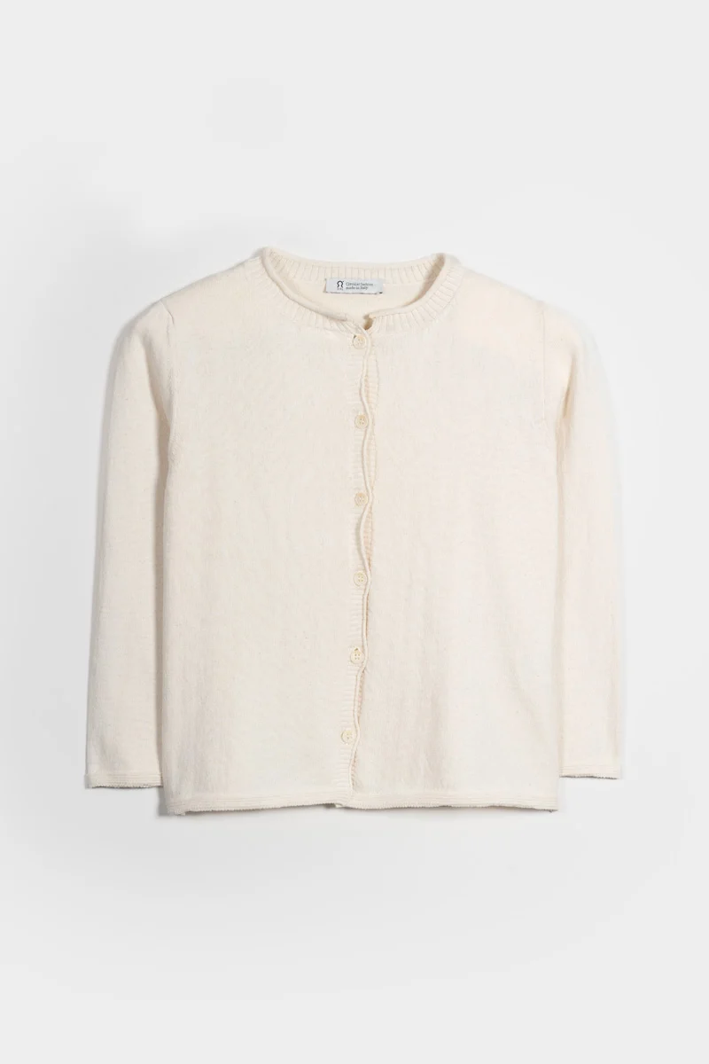 Cardigan Donna Manica Media Cotone Rigenerato Leda - Image 5
