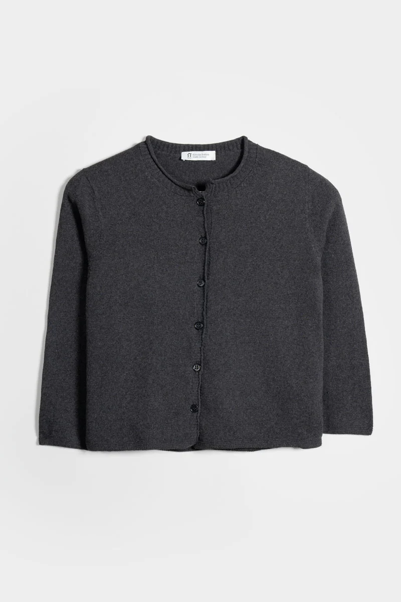 Cardigan Donna Manica Media Cotone Rigenerato Leda - Image 4