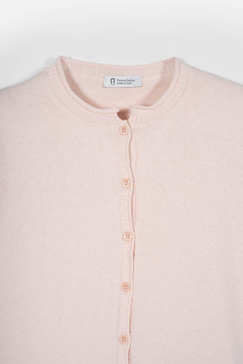 Cardigan Donna Manica Media Cotone Rigenerato Leda - Image 7