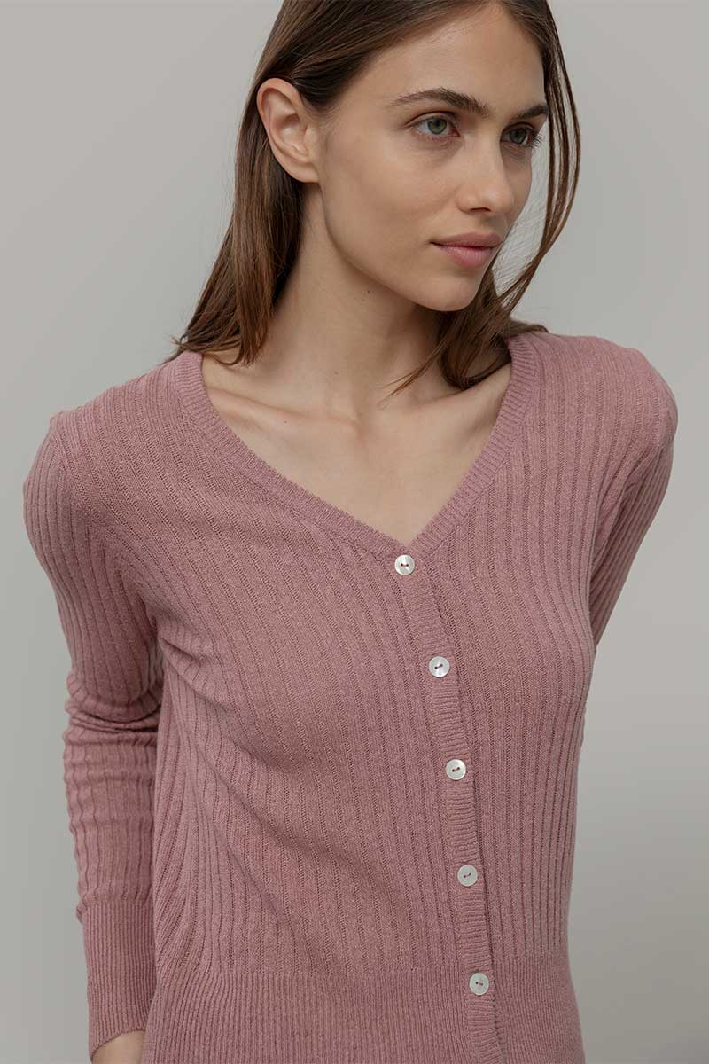 Cardigan Donna Seta Rigenerata Realma - Image 2