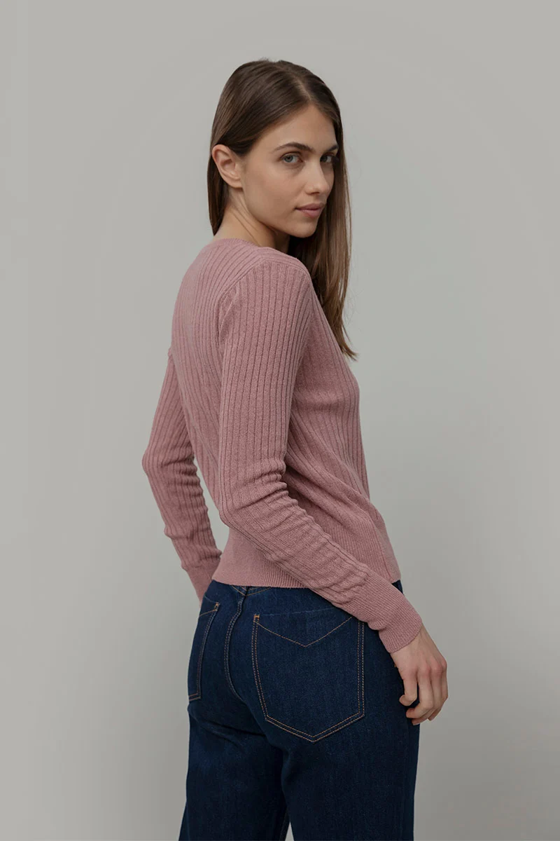 Cardigan Donna Seta Rigenerata Realma - Image 3
