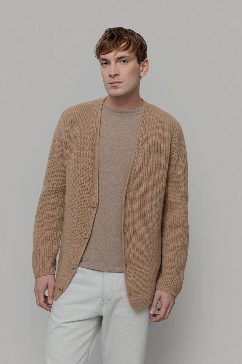Cardigan Unisex Lana Rigenerata Cleto - Image 3