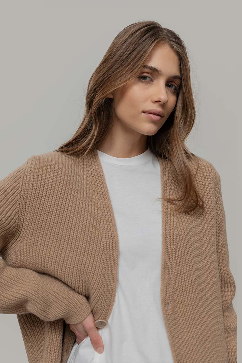 Cardigan Unisex Lana Rigenerata Cleto - Image 4