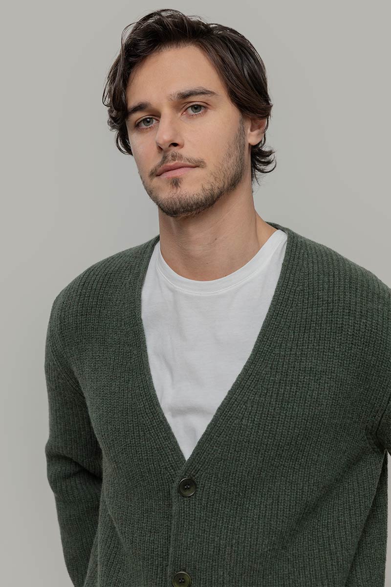 Cardigan Unisex Lana Rigenerata Cleto - Image 5