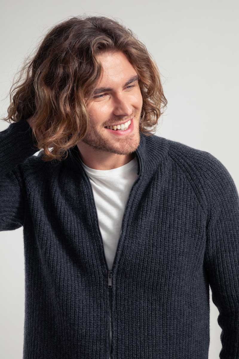 Cardigan Uomo Cashmere Rigenerato Ippolito - Image 2