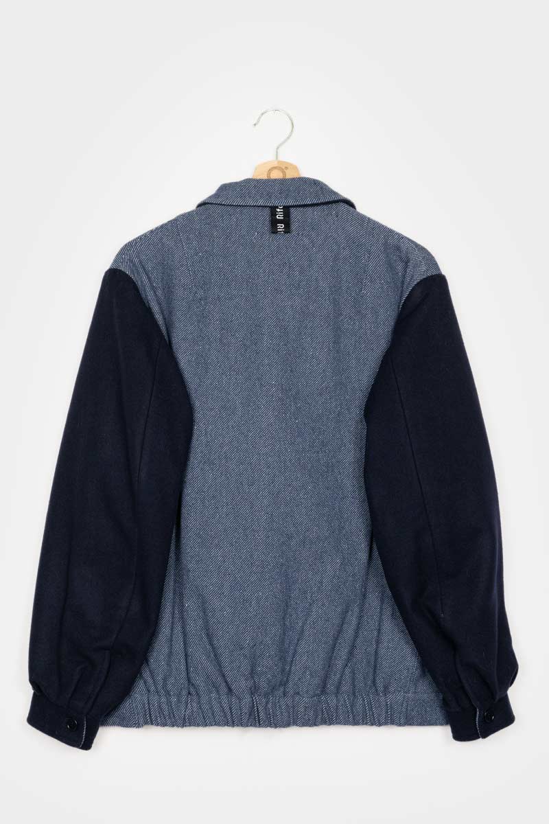 Giacca Bomber Unisex Lana Rigenerata Leone - Image 14