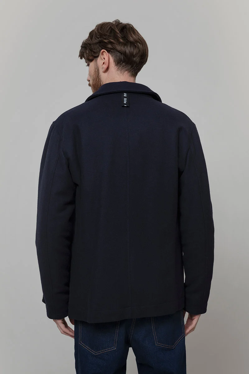 Giacca Peacoat Uomo Lana Rigenerata Achab - Image 3