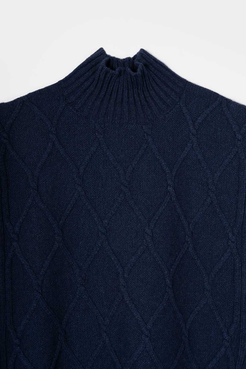 Gilet Collo Alto Lana Rigenerata Delia - Image 5
