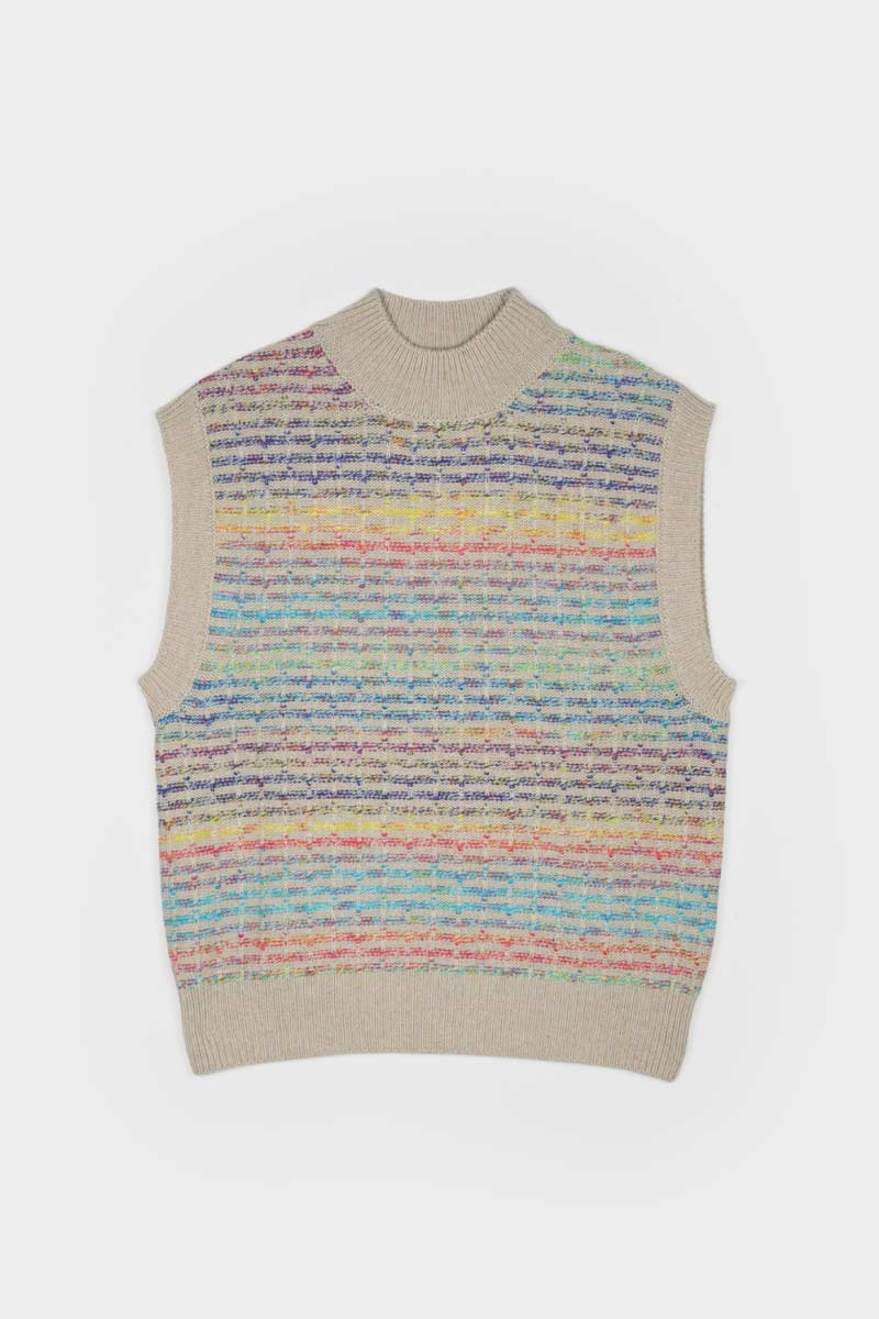 Gilet Donna Lana Rigenerata Iride - Image 3