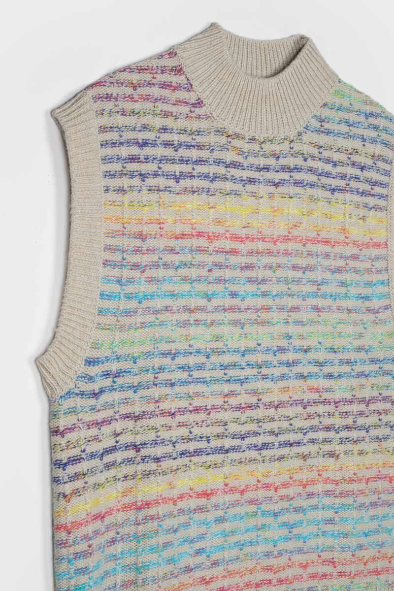 Gilet Donna Lana Rigenerata Iride - Image 4