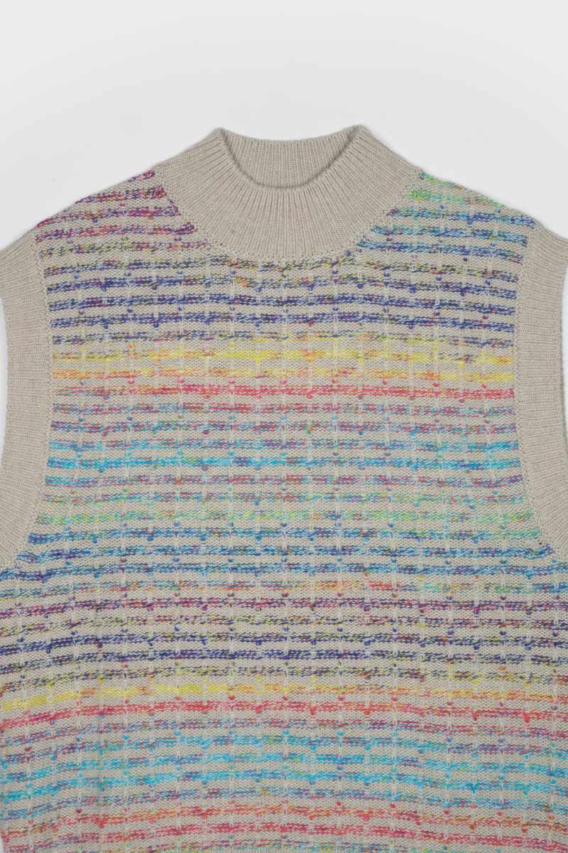 Gilet Donna Lana Rigenerata Iride - Image 6