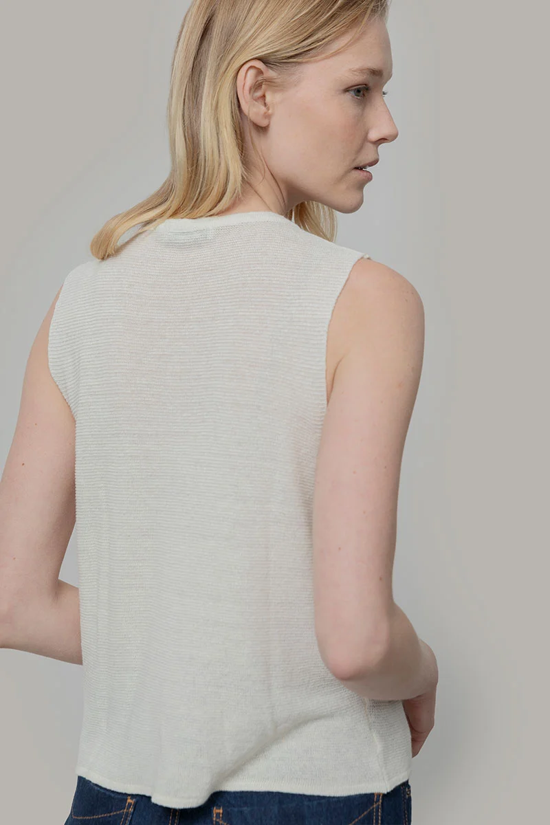 Gilet Donna Lino Riciclato Alma - Image 3