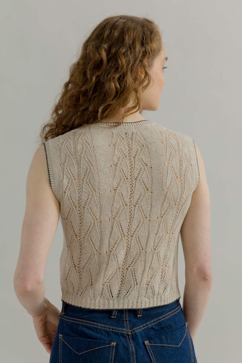Gilet Cotone Zero Waste Vania - Image 3