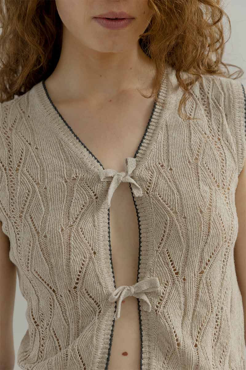 Gilet Cotone Zero Waste Vania - Image 4