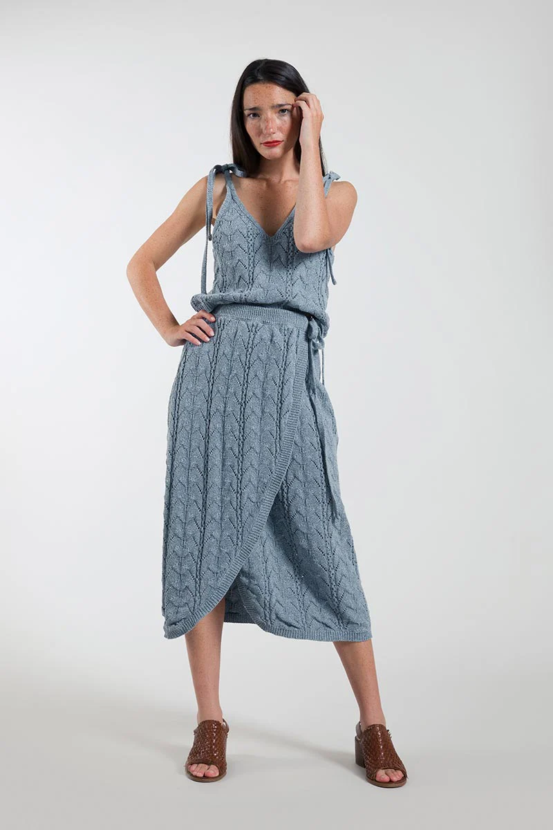 Gonna Donna Cotone Jeans Rigenerato Lauren - Image 3