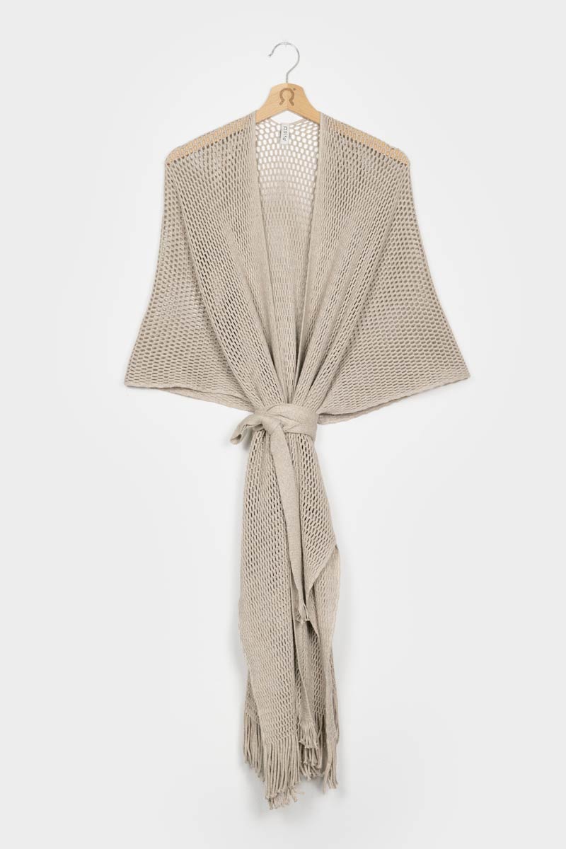Kimono Traforato Donna Cotone Rigenerato Brisa - Image 6