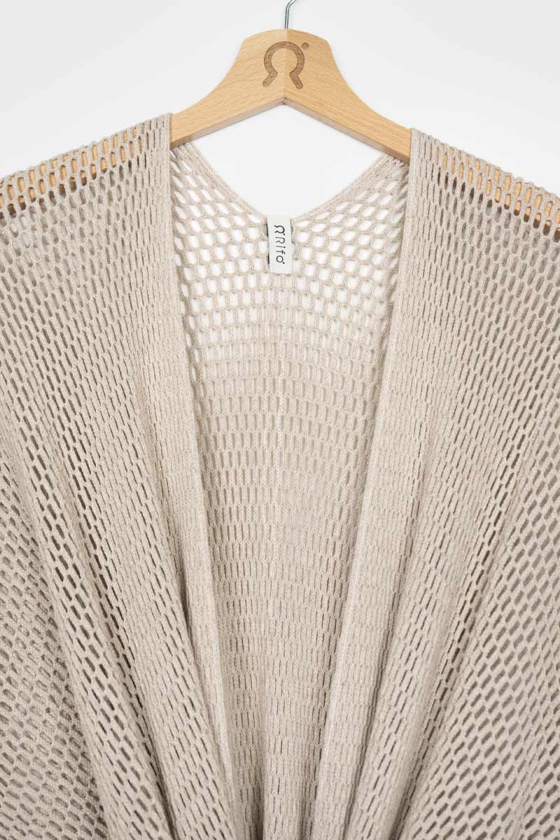 Kimono Traforato Donna Cotone Rigenerato Brisa - Image 7