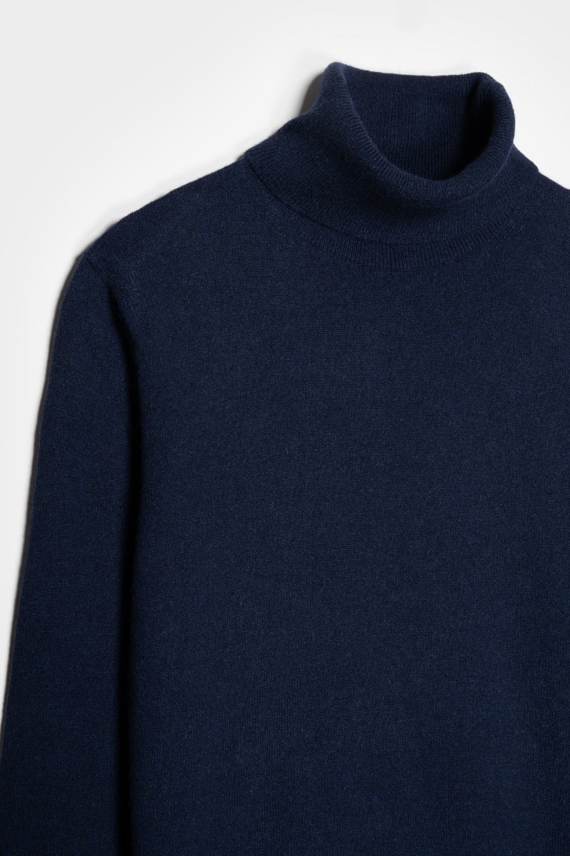 Maglia Collo Alto Uomo Cashmere Rigenerato Alberto - Image 4