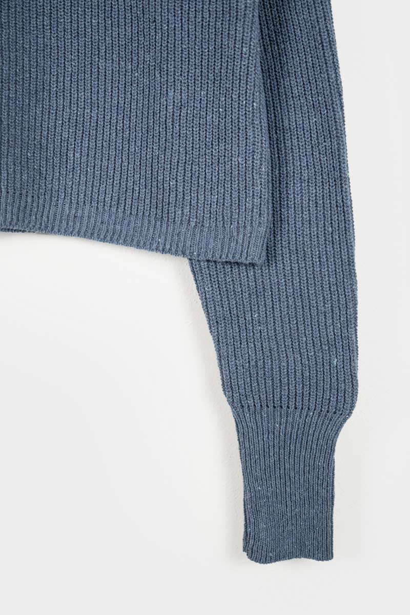 Maglia Cropped Donna Cotone Jeans Rigenerato Martina - Image 6