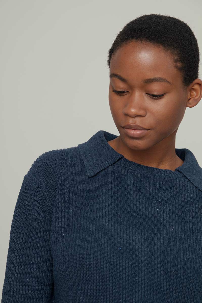 Maglia Cropped Donna Cotone Jeans Rigenerato Martina - Image 2