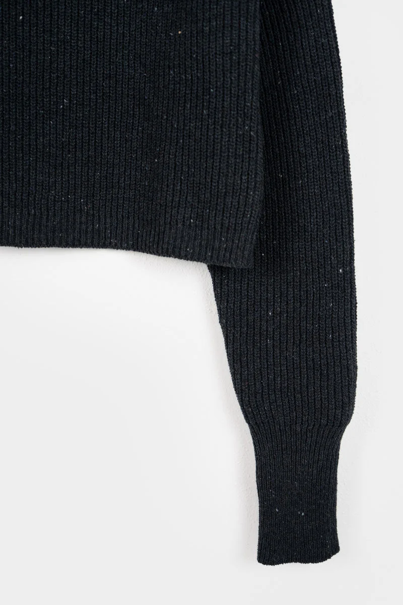Maglia Cropped Donna Cotone Jeans Rigenerato Martina - Image 6