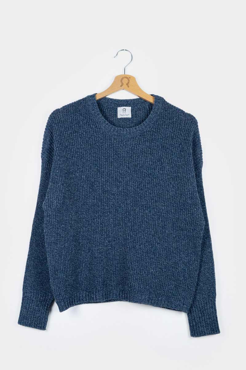 Maglia Donna Cotone Jeans Rigenerato Daria - Image 3