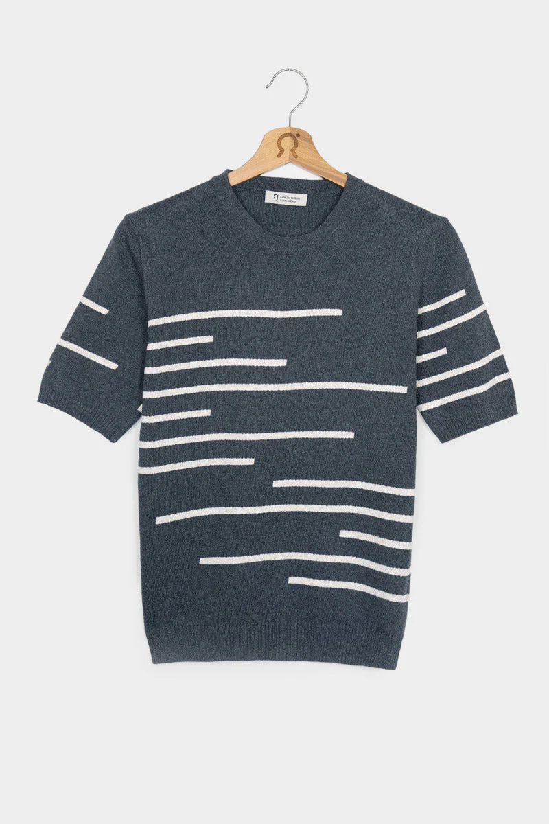Maglia Donna Righe Cotone Rigenerato Clio - Image 3