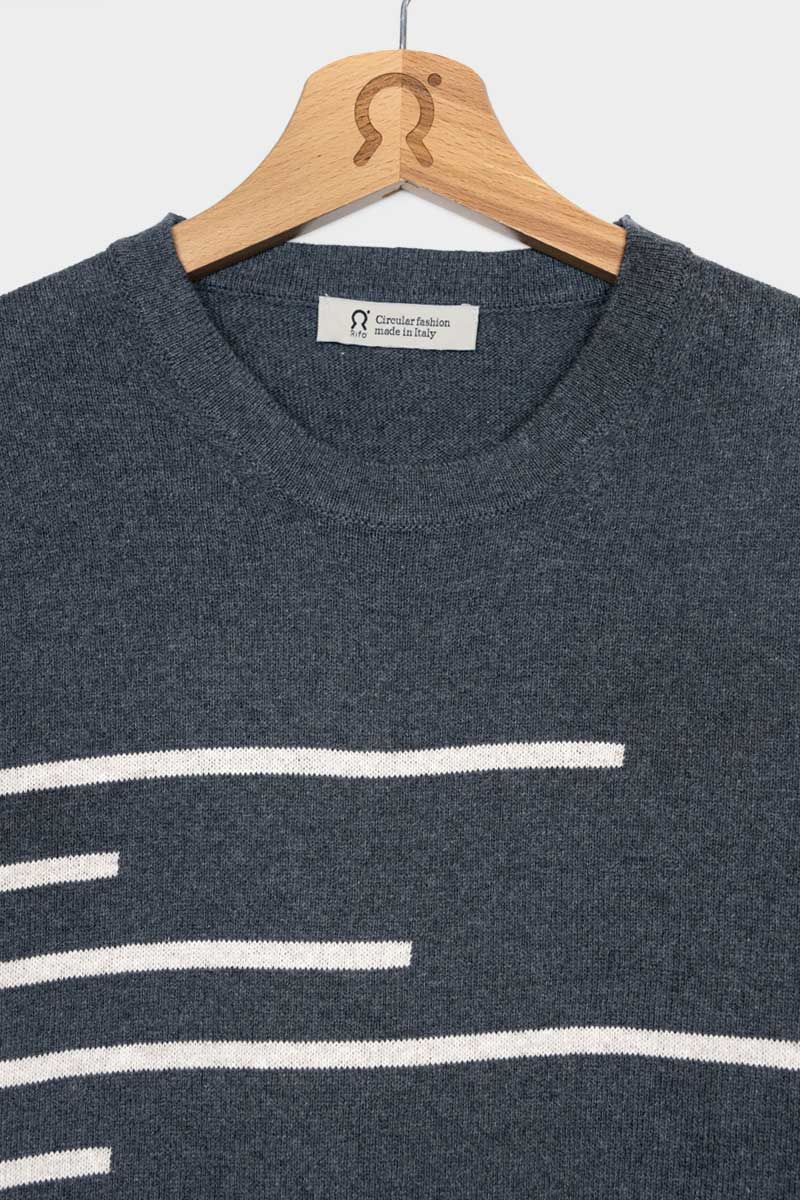 Maglia Donna Righe Cotone Rigenerato Clio - Image 4