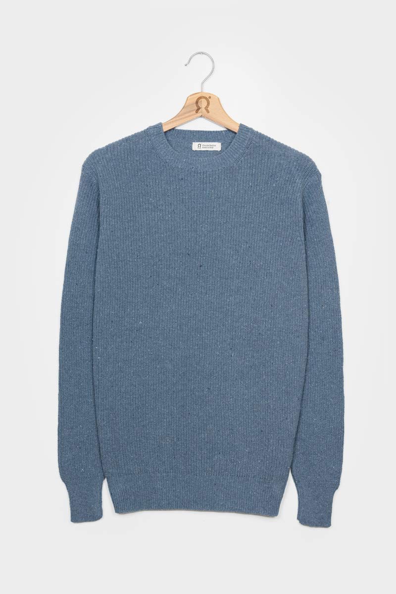 Maglia Girocollo Uomo Cotone Jeans Rigenerato Vittorio - Image 4