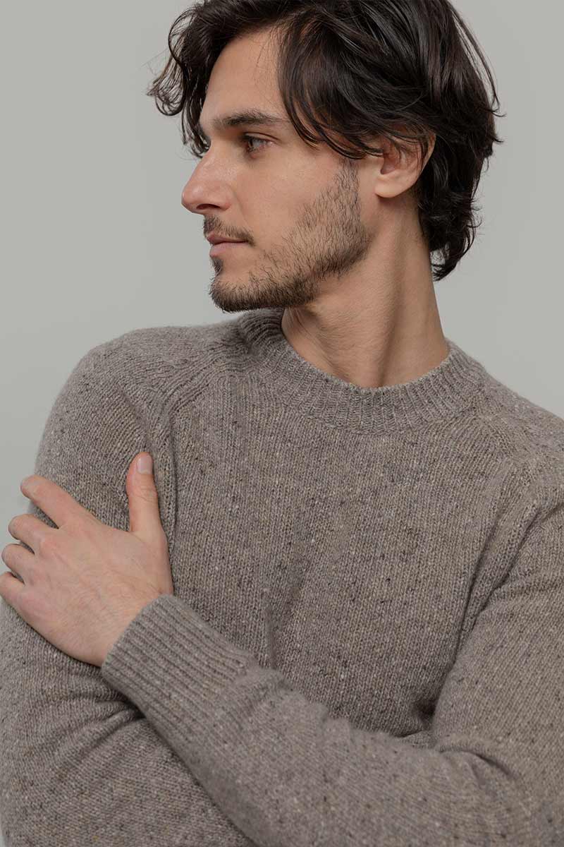 Maglia Girocollo Unisex Cashmere Rigenerato Alfredo - Image 5