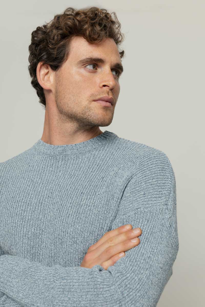 Maglia Uomo Cotone Jeans Rigenerato Cosimo - Image 7