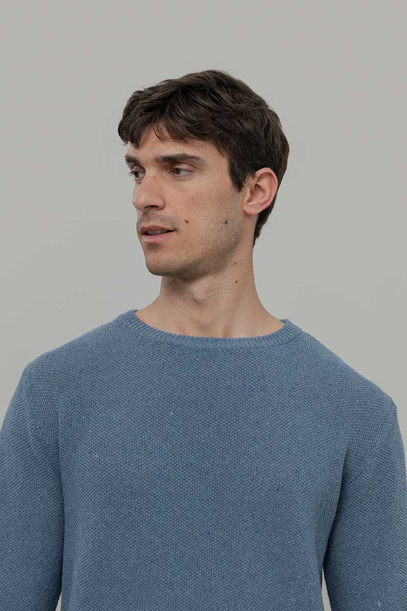 Maglia Uomo Cotone Jeans rigenerato Gino - Image 3