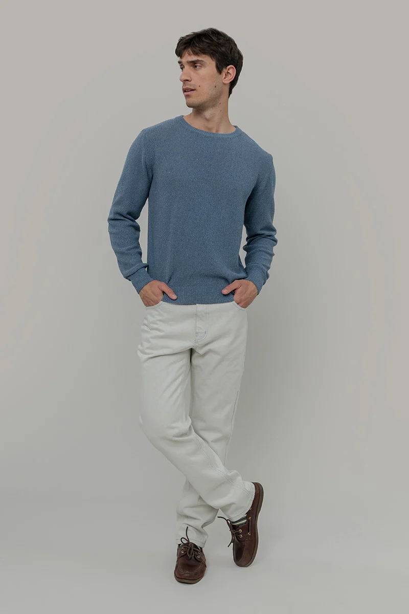 Maglia Uomo Cotone Jeans rigenerato Gino - Image 4
