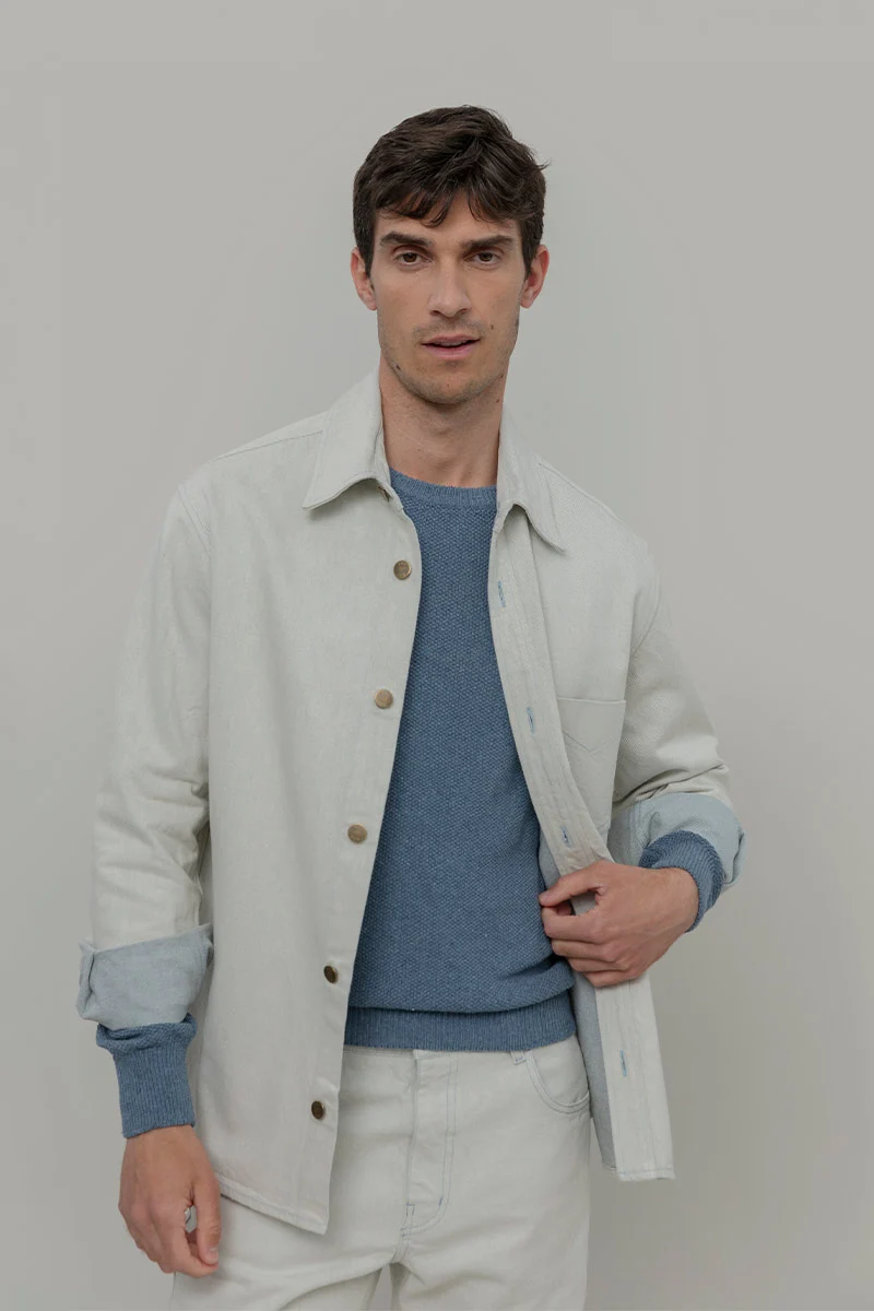 Maglia Uomo Cotone Jeans rigenerato Gino - Image 5