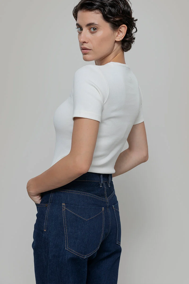 Maglietta a Maniche Corte Donna Cotone Rigenerato Ilaria - Image 3