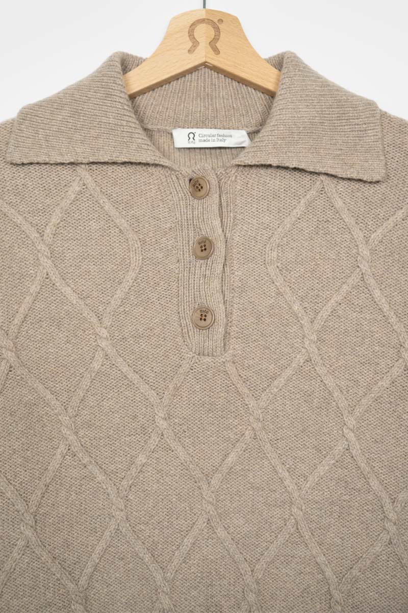 Maglione Polo Donna Lana Rigenerata Sara - Image 5