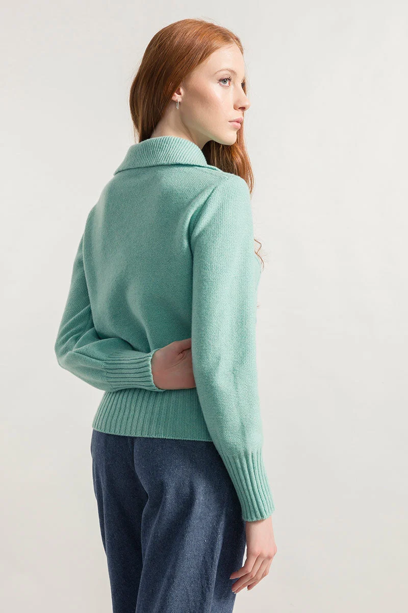 Maglione Polo Donna Lana Rigenerata Sara - Image 3
