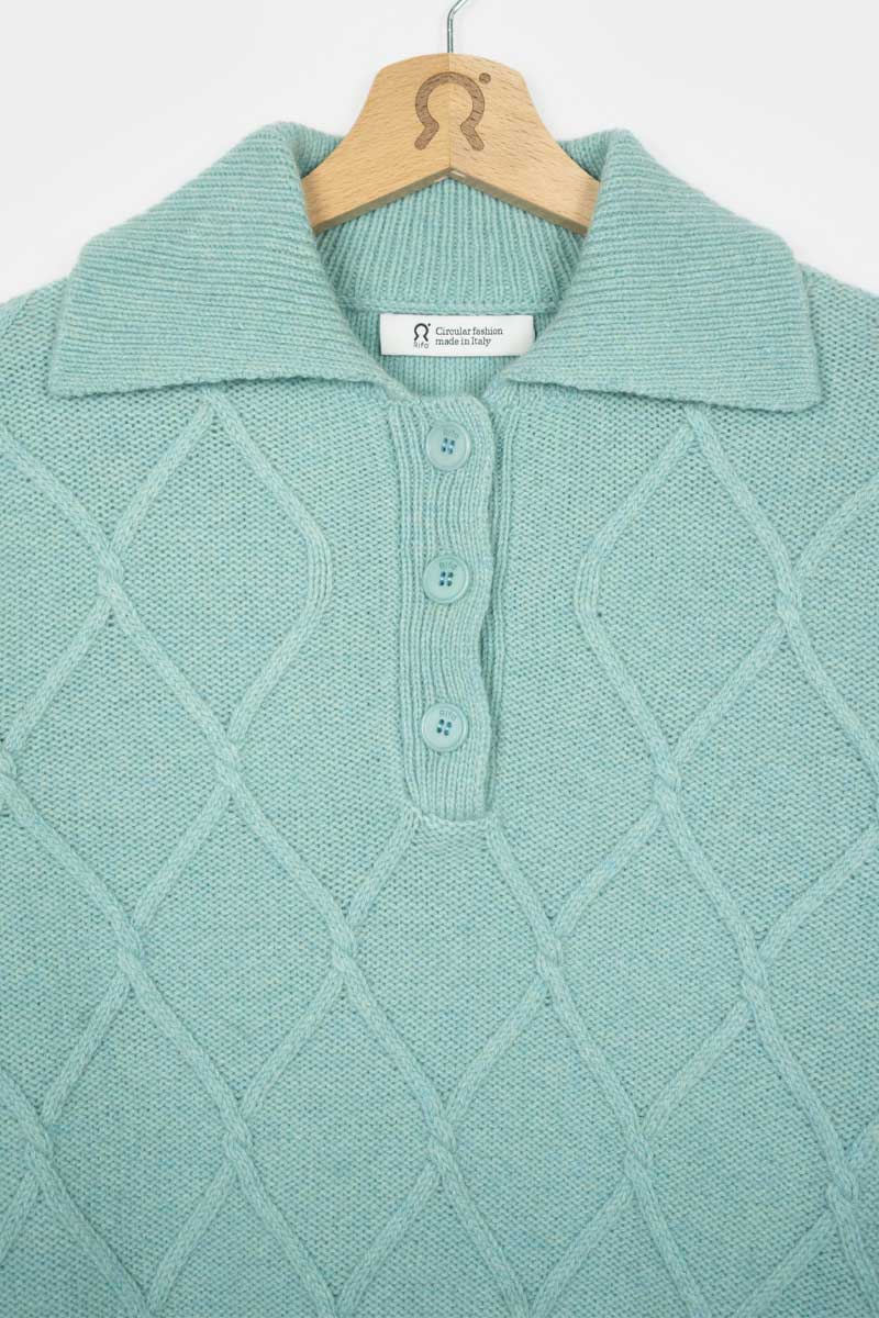 Maglione Polo Donna Lana Rigenerata Sara - Image 6
